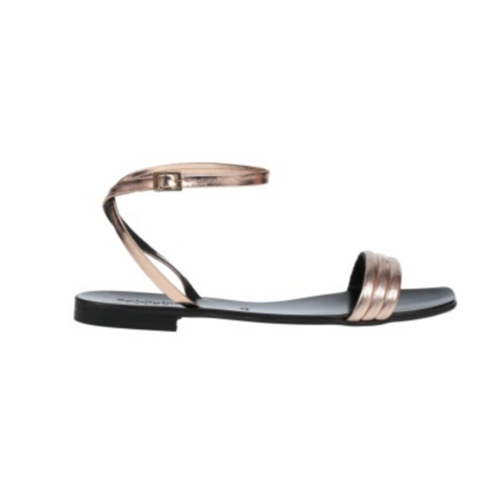 BALDININI TREND Metallic Ankle Strap Sandals Size IT 40/ US 10
